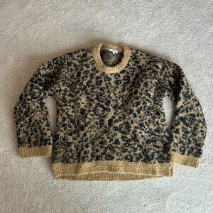 Madewell leopard print wool sweater
